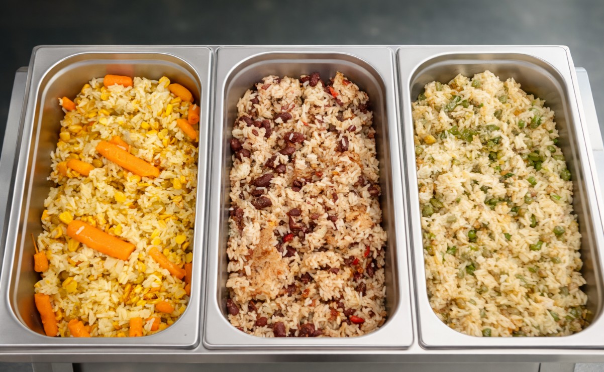 Buffet: Karibische Reisvariationen